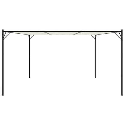 vidaXL Gazebo White 4x4 m 180 g/m² Fabric and Steel