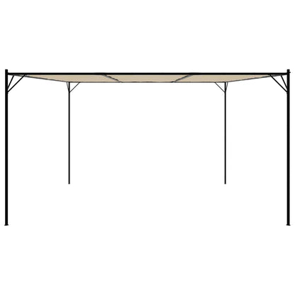 vidaXL Gazebo Beige 4x4 m 180 g/m² Fabric and Steel