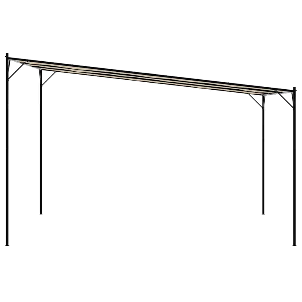 vidaXL Gazebo Beige 4x4 m 180 g/m² Fabric and Steel