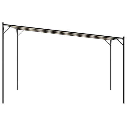 vidaXL Gazebo Beige 4x4 m 180 g/m² Fabric and Steel