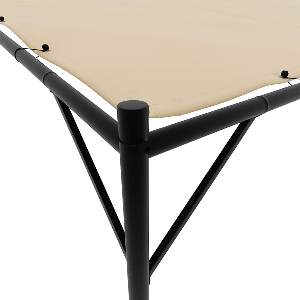 vidaXL Gazebo Beige 4x4 m 180 g/m² Fabric and Steel