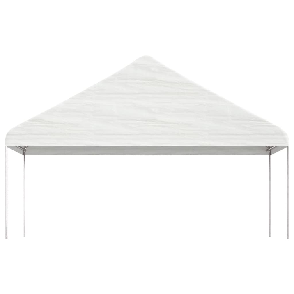 vidaXL Gazebo with Roof White 5.88x2.23x3.75 m Polyethylene
