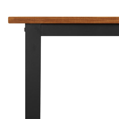 vidaXL Garden Table with U-shaped Legs 160x80x75 cm Solid Wood Acacia - Brown