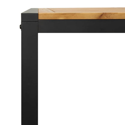 vidaXL Garden Table with U-shaped Legs 160x80x75 cm Solid Wood Acacia - Brown - 24496