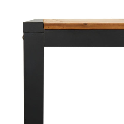 vidaXL Garden Table with U-shaped Legs 200x90x75 cm Solid Wood Acacia - Brown - 24514