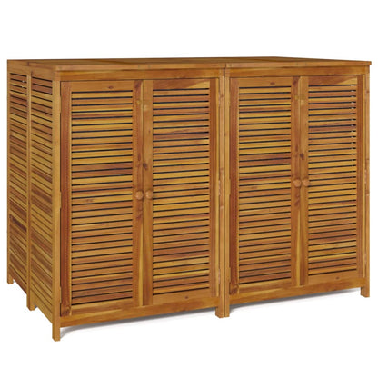 vidaXL Garden Storage Box 140x87x104 cm Solid Wood Acacia - Brown
