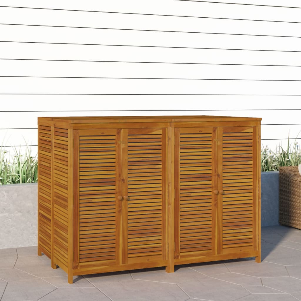 vidaXL Garden Storage Box 140x87x104 cm Solid Wood Acacia - Brown