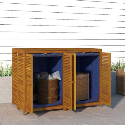 vidaXL Garden Storage Box 140x87x104 cm Solid Wood Acacia - Brown