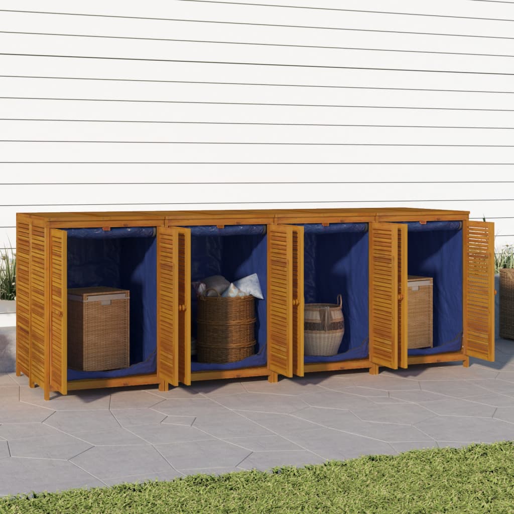 vidaXL Garden Storage Box 280x87x104 cm Solid Wood Acacia - Brown