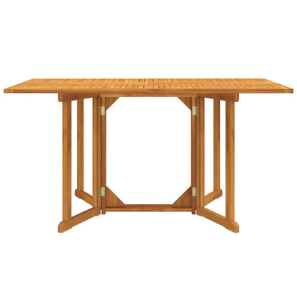 vidaXL Folding Butterfly Garden Table 150x90x75 cm Solid Wood Teak - Brown