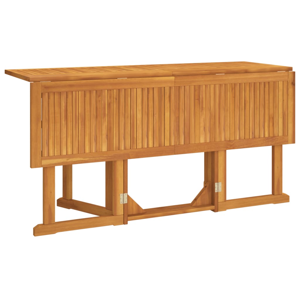 vidaXL Folding Butterfly Garden Table 150x90x75 cm Solid Wood Teak - Brown