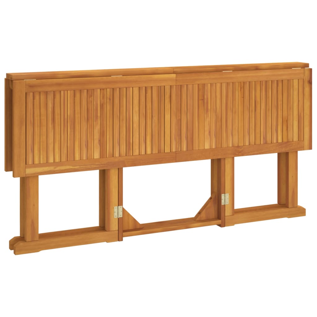 vidaXL Folding Butterfly Garden Table 150x90x75 cm Solid Wood Teak - Brown