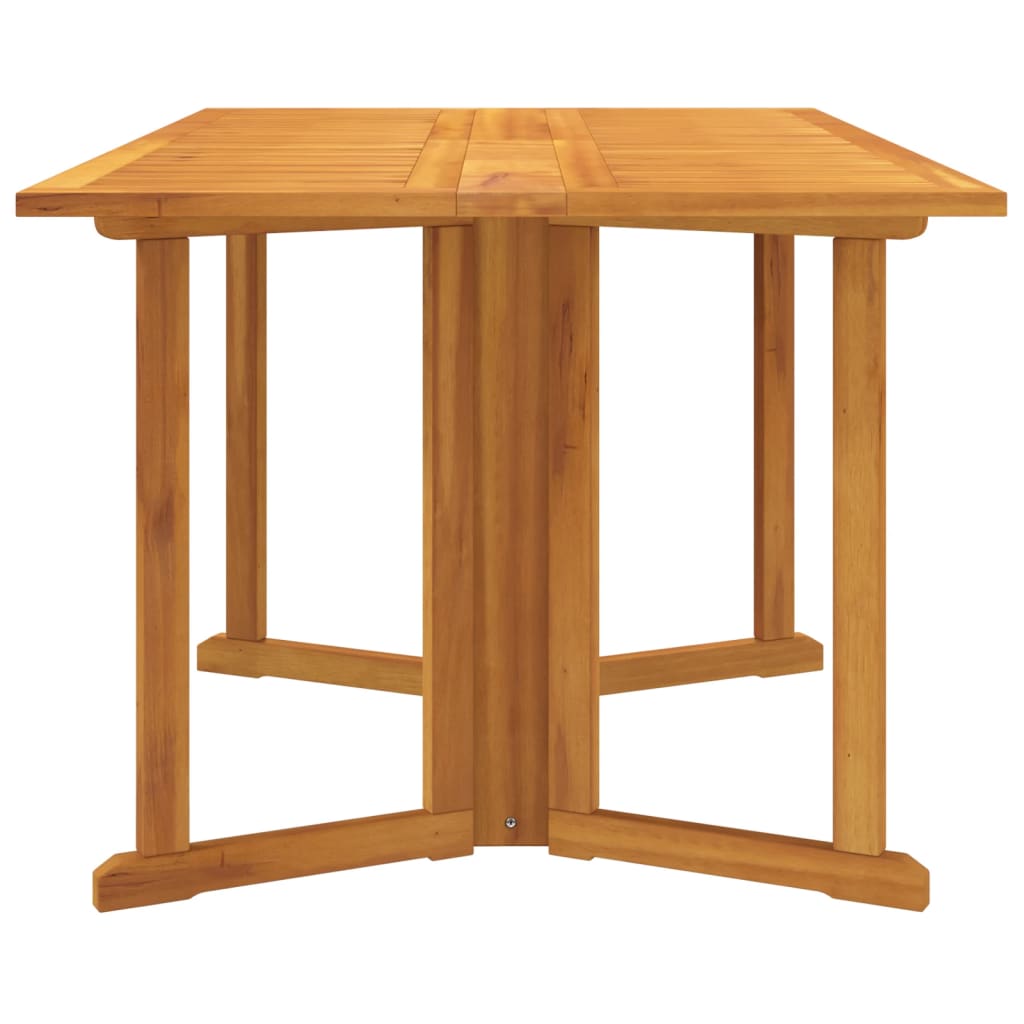 vidaXL Folding Butterfly Garden Table 150x90x75 cm Solid Wood Teak - Brown