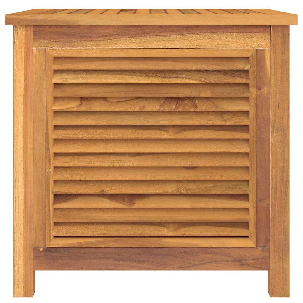 vidaXL Garden Storage Box with Bag 60x50x58 cm Solid Wood Teak - Brown