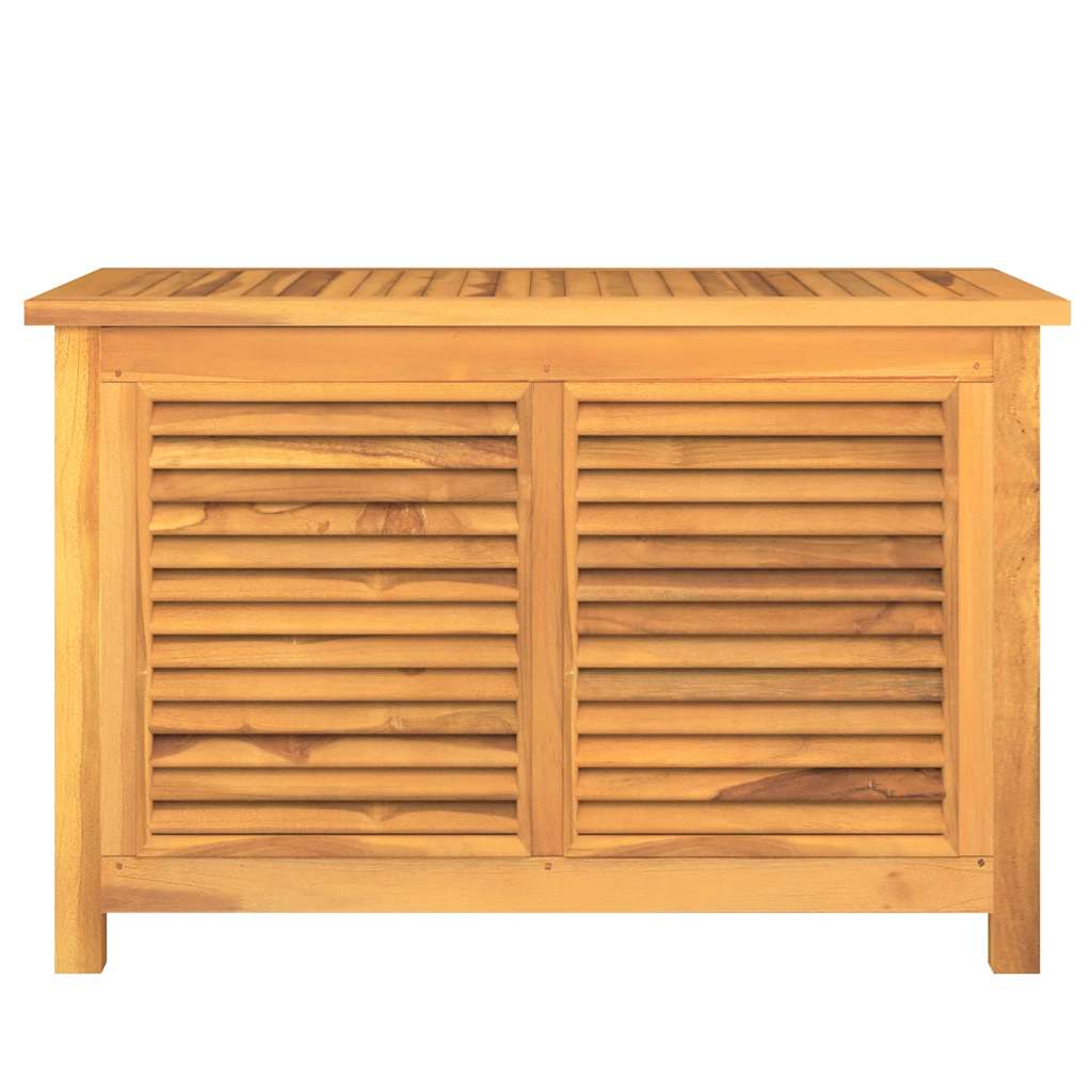 vidaXL Garden Storage Box with Bag 90x50x58 cm Solid Wood Teak - Brown