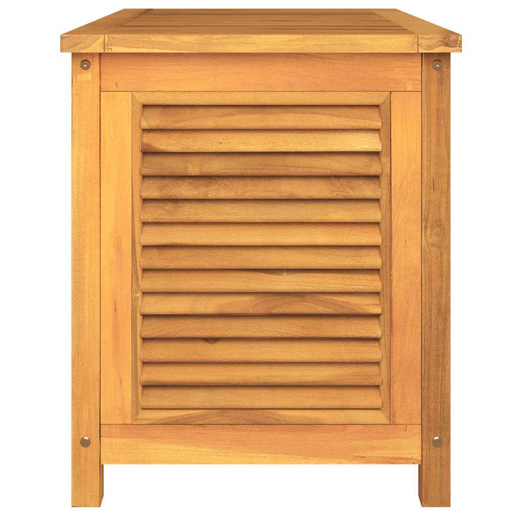 vidaXL Garden Storage Box with Bag 90x50x58 cm Solid Wood Teak - Brown
