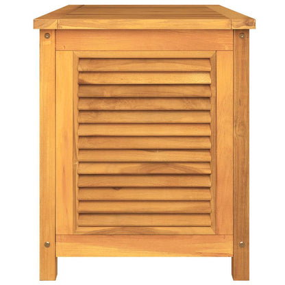 vidaXL Garden Storage Box with Bag 90x50x58 cm Solid Wood Teak - Brown