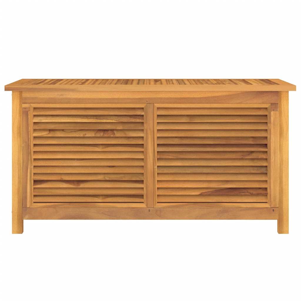 vidaXL Garden Storage Box with Bag 114x50x58 cm Solid Wood Teak - Brown