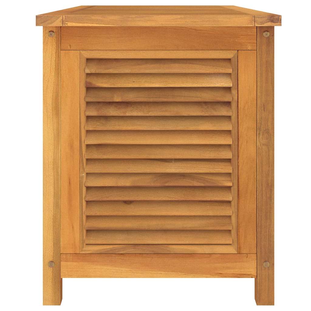 vidaXL Garden Storage Box with Bag 114x50x58 cm Solid Wood Teak - Brown