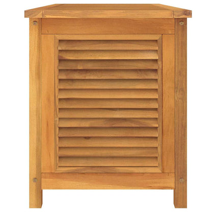 vidaXL Garden Storage Box with Bag 114x50x58 cm Solid Wood Teak - Brown