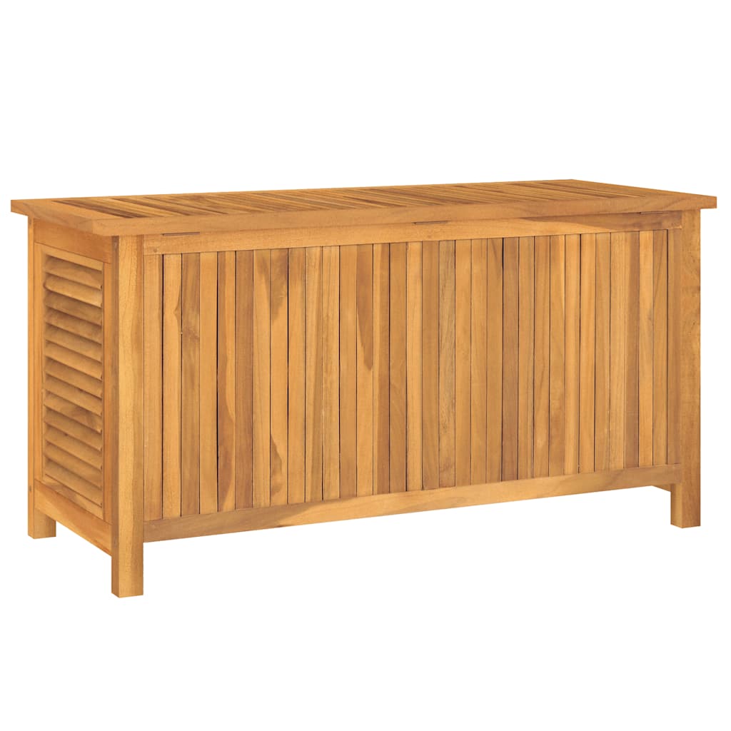 vidaXL Garden Storage Box with Bag 114x50x58 cm Solid Wood Teak - Brown