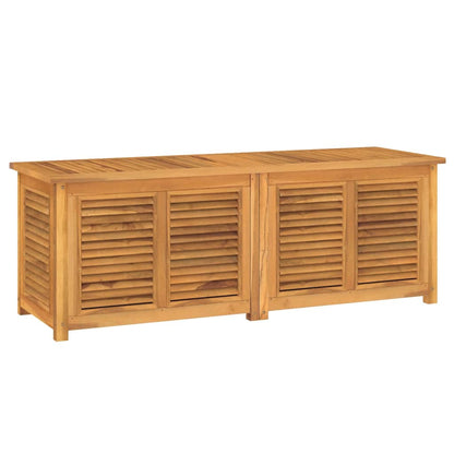 vidaXL Garden Storage Box with Bag 150x50x55 cm Solid Wood Teak - Brown