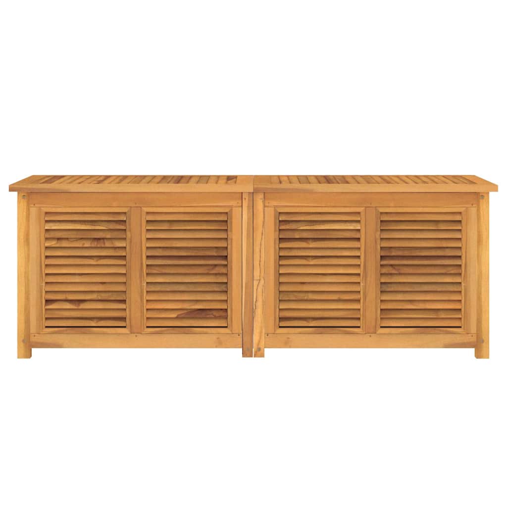 vidaXL Garden Storage Box with Bag 150x50x55 cm Solid Wood Teak - Brown