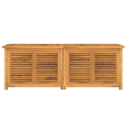 vidaXL Garden Storage Box with Bag 150x50x55 cm Solid Wood Teak - Brown