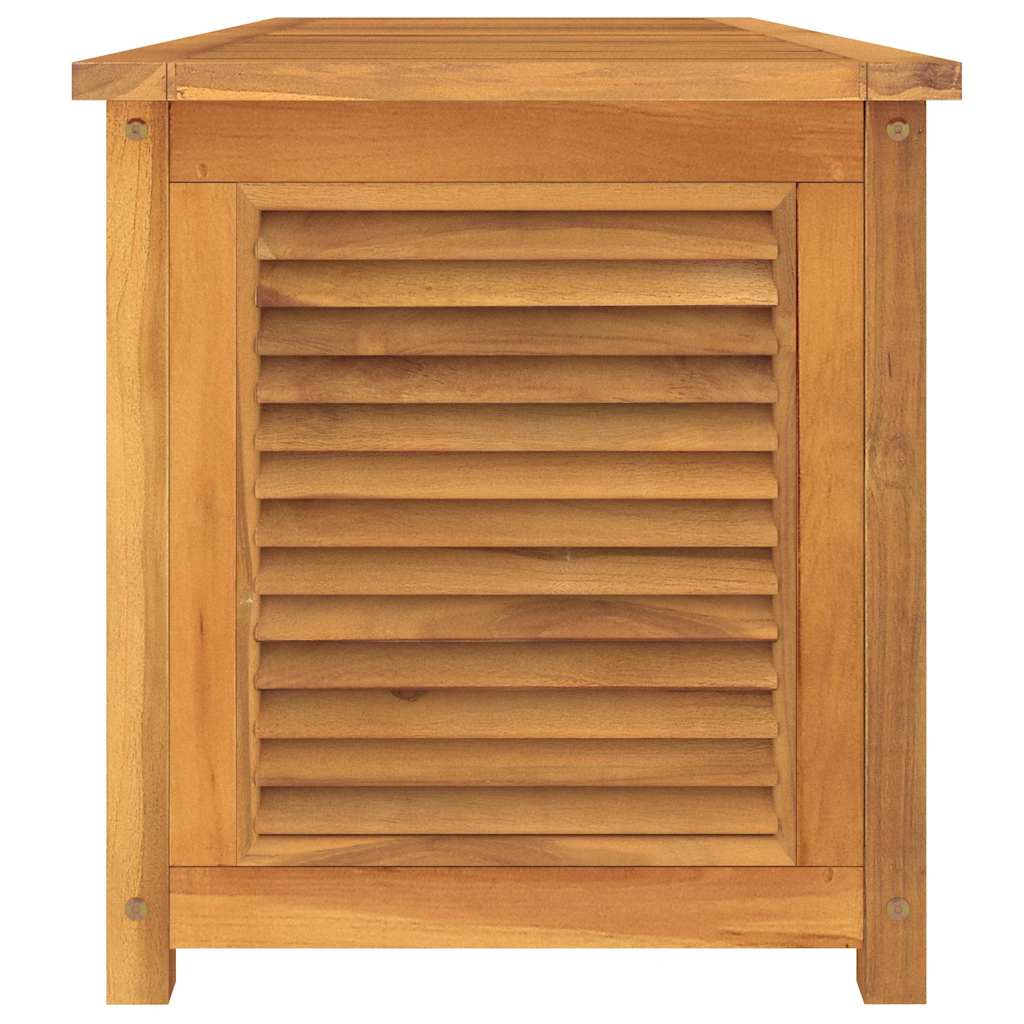 vidaXL Garden Storage Box with Bag 150x50x55 cm Solid Wood Teak - Brown