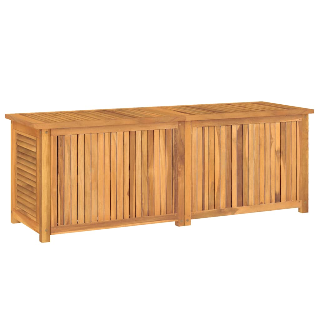 vidaXL Garden Storage Box with Bag 150x50x55 cm Solid Wood Teak - Brown