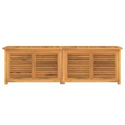 vidaXL Garden Storage Box with Bag 175x50x55 cm Solid Wood Teak - Brown