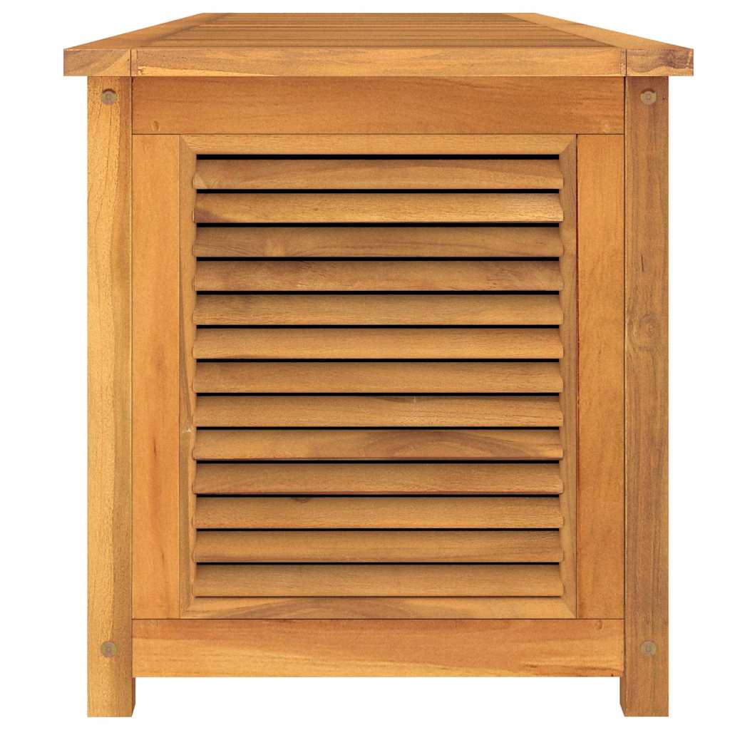 vidaXL Garden Storage Box with Bag 200x50x55 cm Solid Wood Teak - Brown
