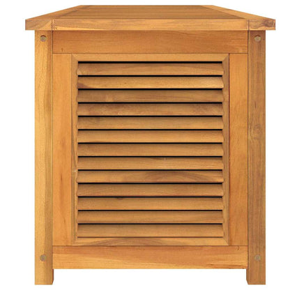 vidaXL Garden Storage Box with Bag 200x50x55 cm Solid Wood Teak - Brown