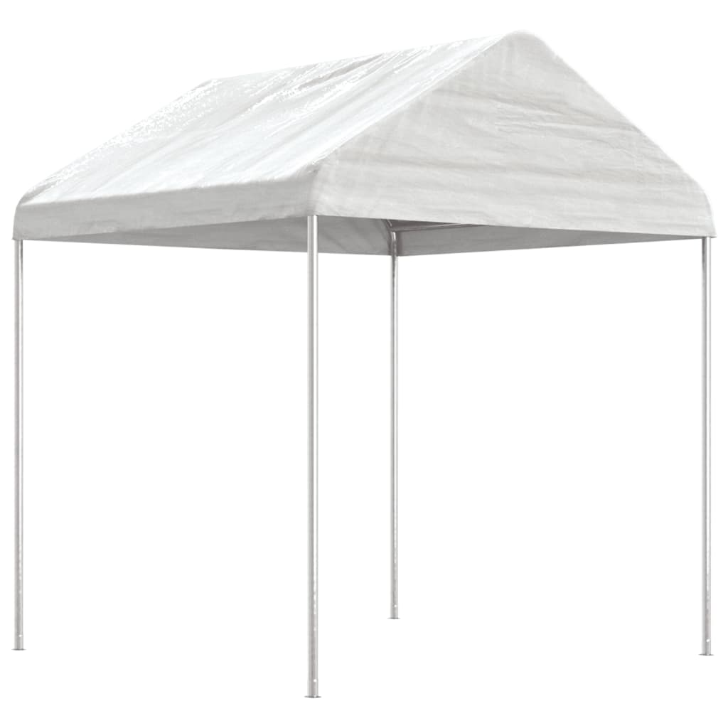 vidaXL Gazebo with Roof White 6.69x2.28x2.69 m Polyethylene