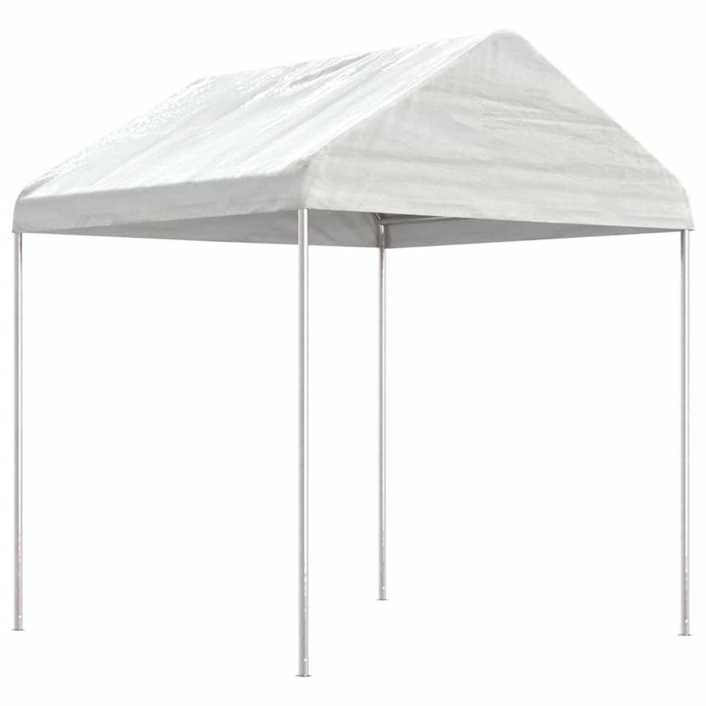 vidaXL Gazebo with Roof White 11.15x2.28x2.69 m Polyethylene