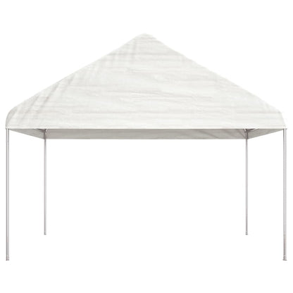 vidaXL Gazebo with Roof White 6.69x4.08x3.22 m Polyethylene
