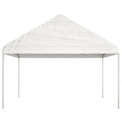 vidaXL Gazebo with Roof White 13.38x4.08x3.22 m Polyethylene