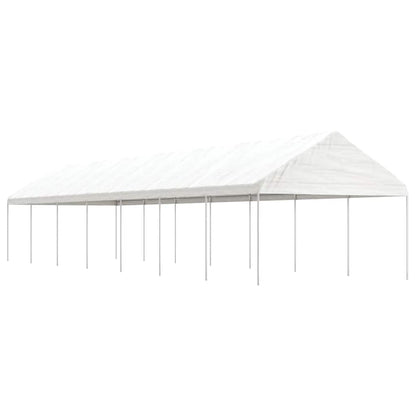 vidaXL Gazebo with Roof White 15.61x4.08x3.22 m Polyethylene