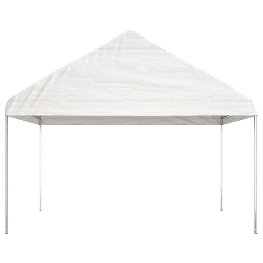 vidaXL Gazebo with Roof White 15.61x4.08x3.22 m Polyethylene