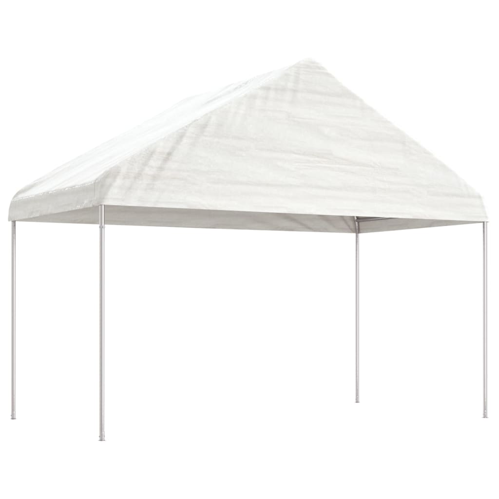 vidaXL Gazebo with Roof White 20.07x4.08x3.22 m Polyethylene