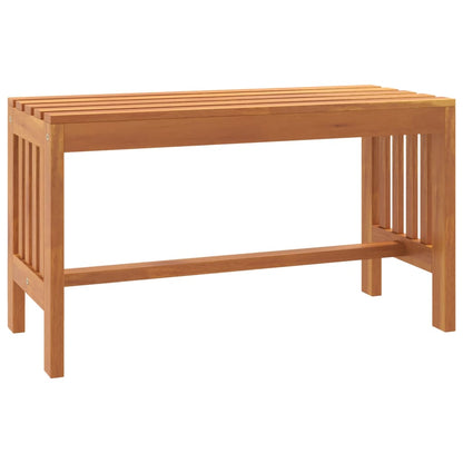 vidaXL Garden Bench 80 cm Solid Wood Eucalyptus - Brown - 80 x 35 x 45 cm