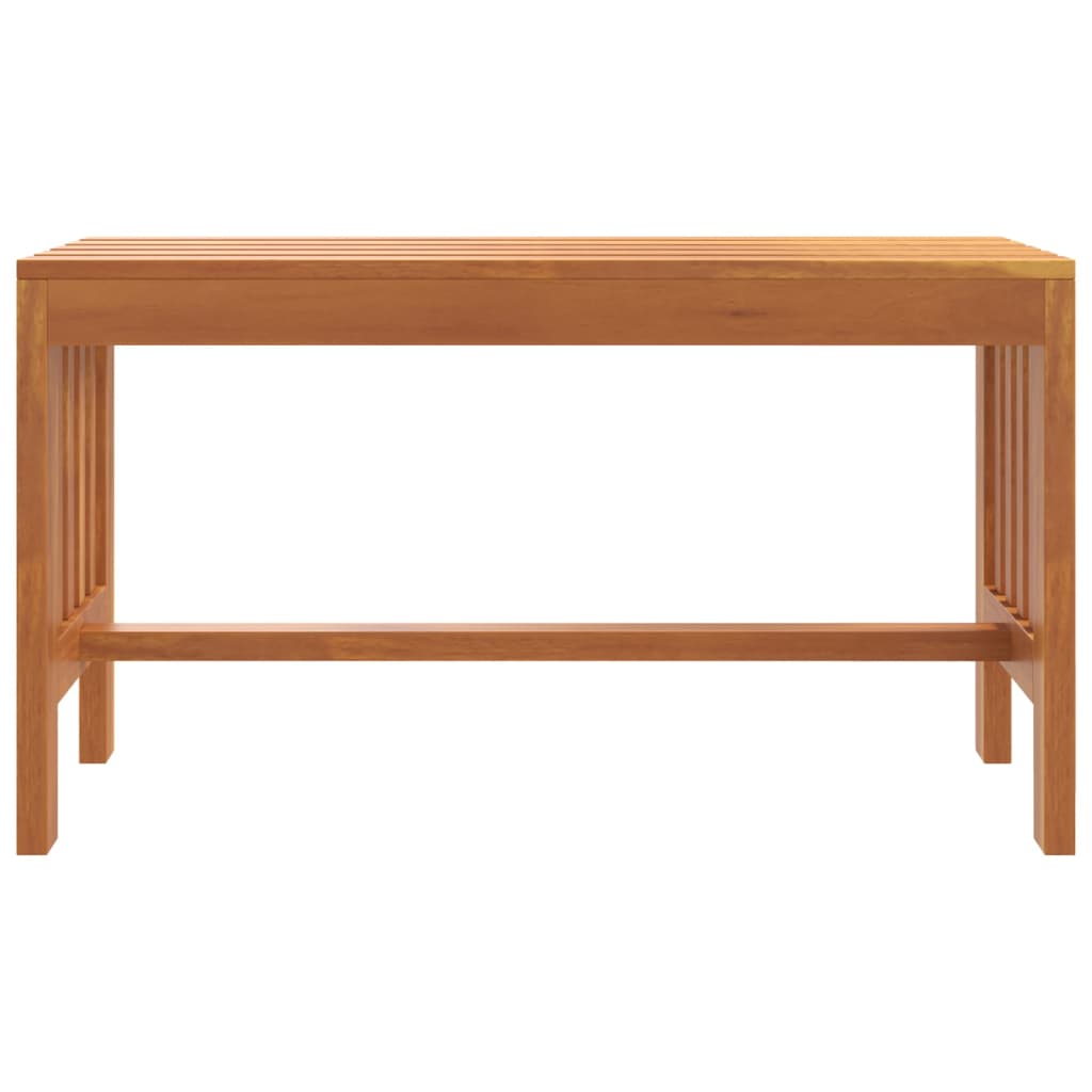 vidaXL Garden Bench 80 cm Solid Wood Eucalyptus - Brown - 80 x 35 x 45 cm