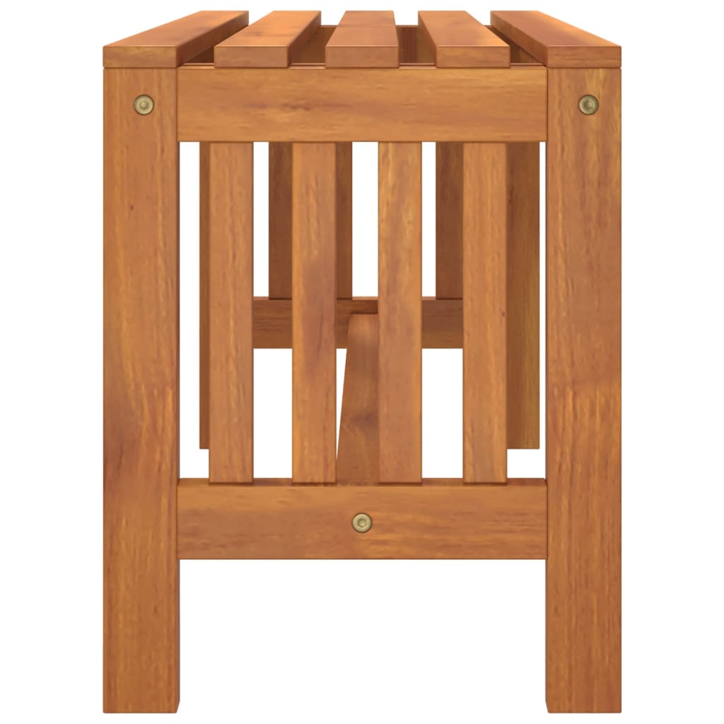 vidaXL Garden Bench 80 cm Solid Wood Eucalyptus - Brown - 80 x 35 x 45 cm