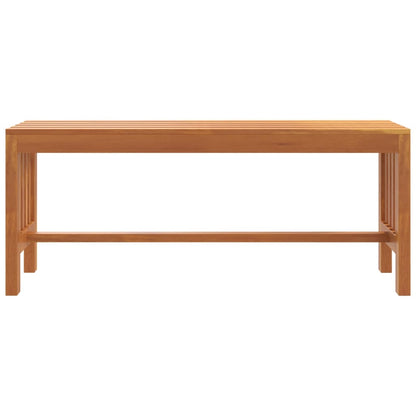 vidaXL Garden Bench 110 cm Solid Wood Eucalyptus - Brown - 110 x 35 x 45 cm