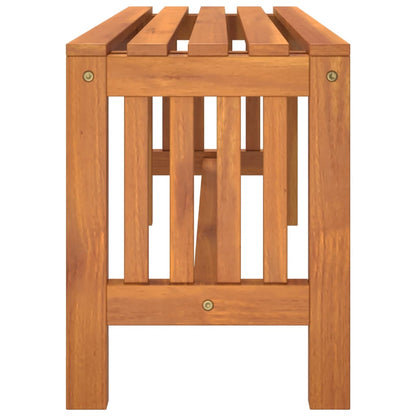 vidaXL Garden Bench 110 cm Solid Wood Eucalyptus - Brown - 110 x 35 x 45 cm