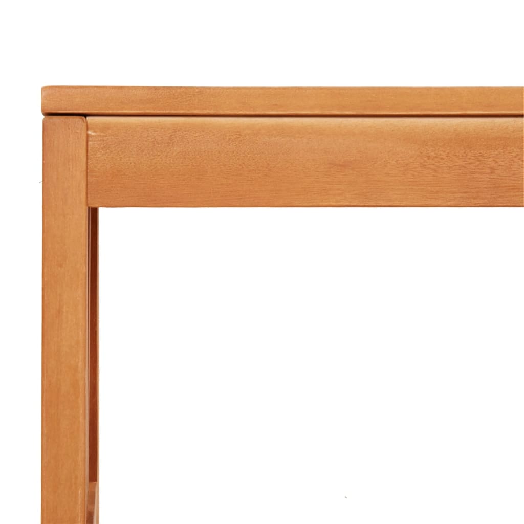vidaXL Garden Bench 110 cm Solid Wood Eucalyptus - Brown - 110 x 35 x 45 cm