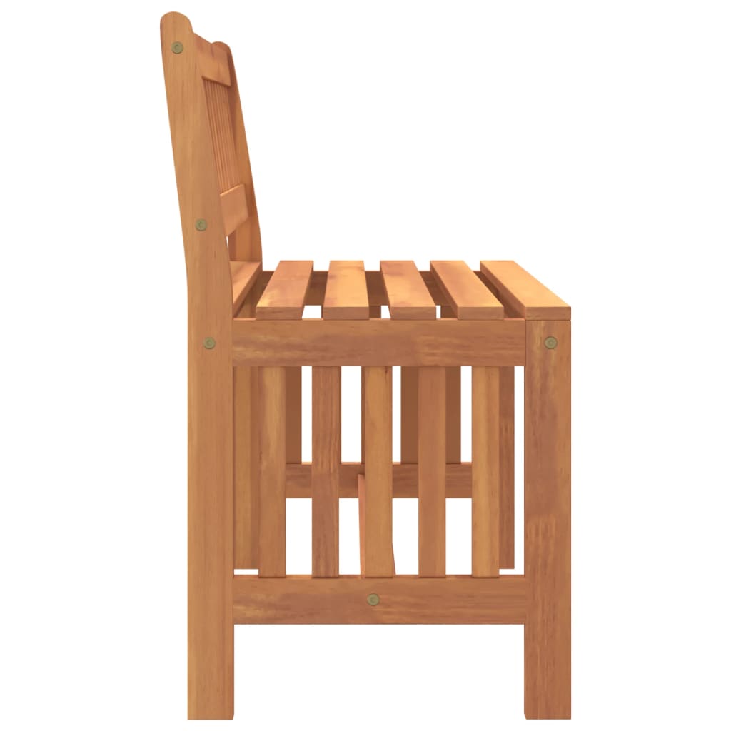 vidaXL Garden Bench 80 cm Solid Wood Eucalyptus - Brown - 80 x 45 x 77 cm
