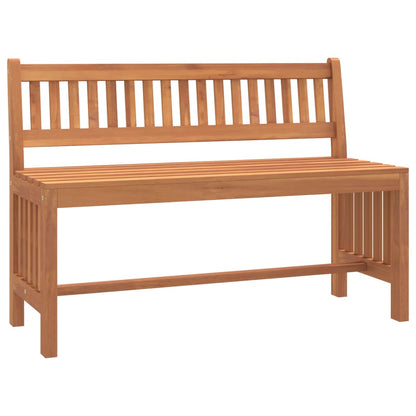 vidaXL Garden Bench 110 cm Solid Wood Eucalyptus - Brown - 110 x 45 x 77 cm