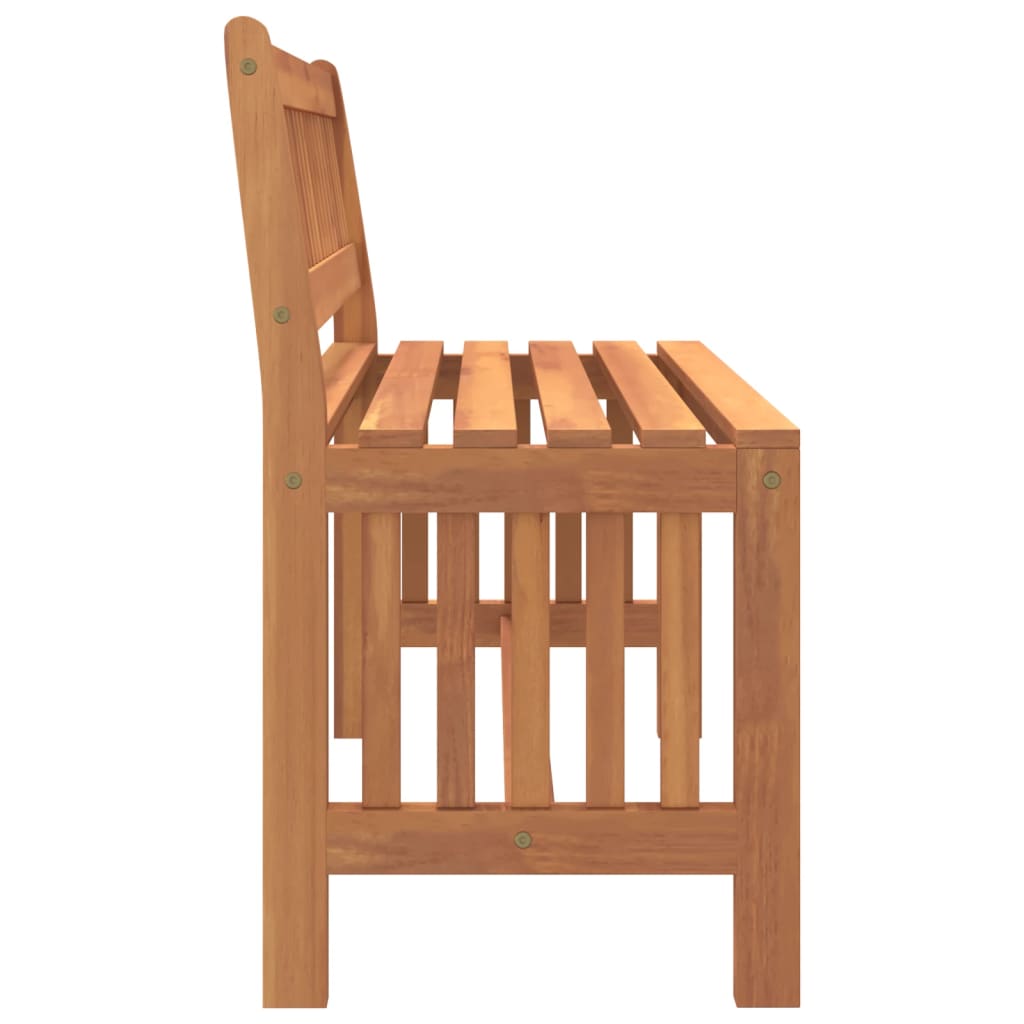 vidaXL Garden Bench 110 cm Solid Wood Eucalyptus - Brown - 110 x 45 x 77 cm