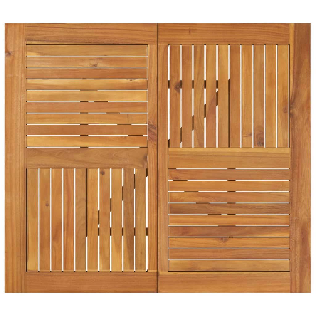 vidaXL Garden Table 85x85x75 cm Solid Wood Acacia - Brown - 25245